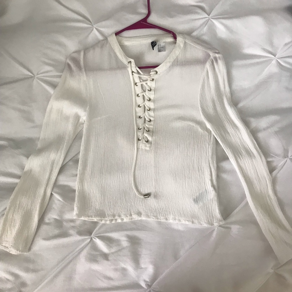 White Long Sleeve Blouse